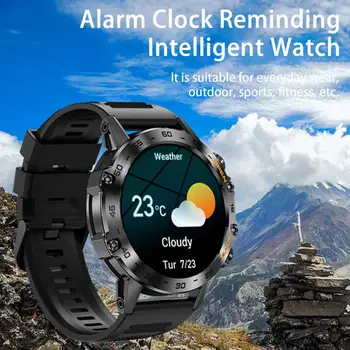 Смарт-часы K52 с мультиспортивным режимом, несколькими языками, влагозащищенный информационный толчок с диагональю 1,39 дюйма, совместимый с Bluetooth, 5,0 для здоровья сна