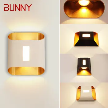 Современные уличные настенные светильники BUNNY LED IP65 Водонепроницаемые бра Креативный домашний декор для балкона