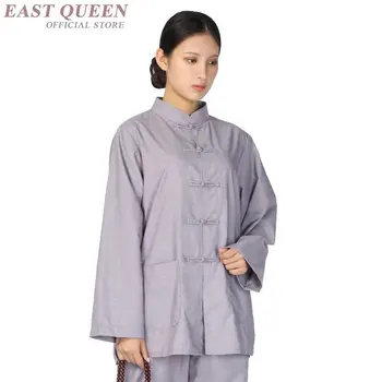 Традиционная китайская одежда женская китайский рынок онлайн кунг-фу униформа буддийская одежда комплект из двух предметов топ и брюки FF645 A