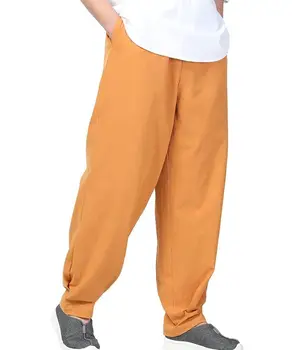 Унисекс, 5 цветов хлопка, Весенне-летние брюки шаолиньского монаха кунг-фу тайцзи, буддийские брюки для дзен-буддистов, шаровары для боевых искусств
