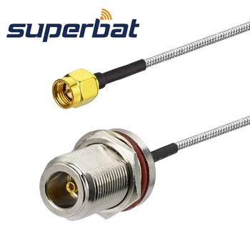 Уплотнительное кольцо для внутренней переборки Superbat N к разъему SMA с прямым кабелем RG402 15 см для беспроводной связи