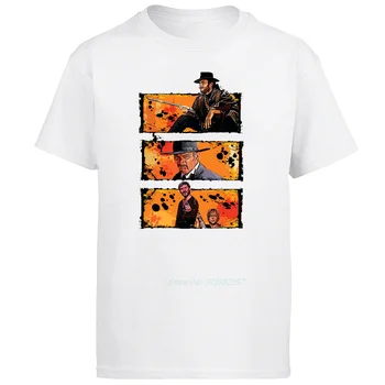 Футболки с изображением фильма Серджио Леоне Клинта Иствуда с круглым вырезом, футболки с коротким рукавом, летняя уличная одежда в стиле харадзюку, мужская одежда